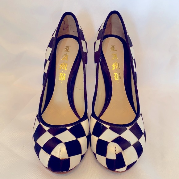 L.A.M.B. Shoes - LAMB checkered heels